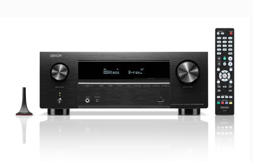 Denon AVR-X2800HDAB 7.2-Kanal AV-Receiver, HiFi Verstärker mit Dolby Atmos, DTS:X, 6 HDMI...