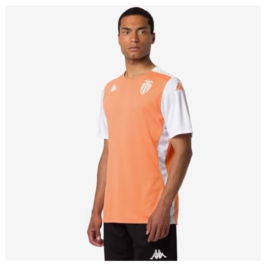 Kappa Abou Pro 8 Monaco ACT Jersey ASM | Homme | Taille XL | Orange MD/Blanc