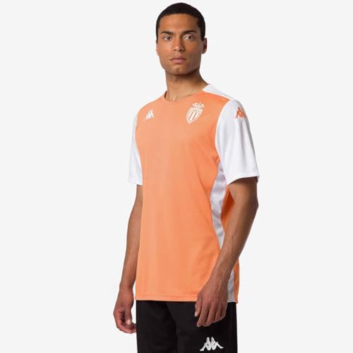 Kappa Abou Pro 8 Monaco ACT Jersey ASM | Homme | Taille M | Orange MD/Blanc