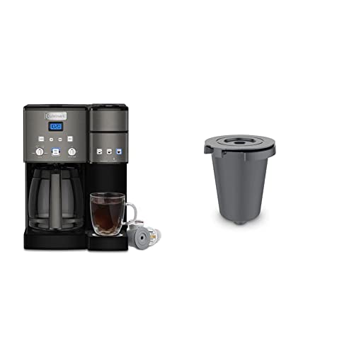 Cuisinart SS-15BKSP1 Coffee Center 12-Cup Coffeemaker and Single-Serve Brewer, Black Stainless Steel & SS-15BKSP1 Coffee Center 12-Cup Coffeemaker and Single-Serve Brewer, Black Stainless Steel