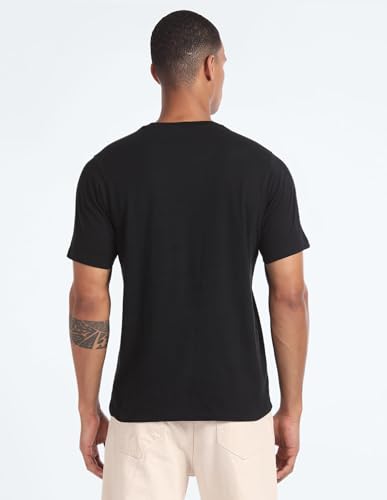 Image of Flying Machine Men's Regular Fit T-Shirt | Solid | Tshirt for Man