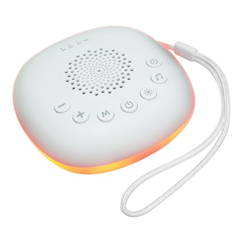 Máquina de sonido de ruido , máquina de sueño calmante portátil, recargable por USB, ayuda relajante relajante con sonidos naturales para guardería, dormitorio, viajes, meditación, sala de