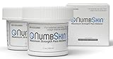 Numbskin 5% Lidocaine Tattoo Numbing Cream – Fast-Acting Topical Anesthetic for Temporary Pain Relief – Commonly Used Before Tattoo, Microneedling, Waxing & Piercing – With Vitamin E – 2 oz 2 Pack