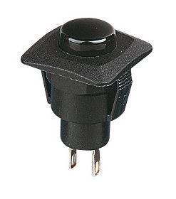 Black On-(Off) Momentary Low Profile Push Button Switch SPST R13-510B