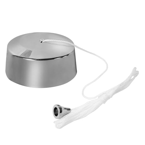 Image of CED Chrome Pullcord Switch, 2-Way Ceiling Mounted, 10A Bathroom Light Pull Cord, BSEN 60669 Certified