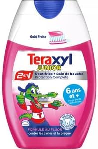 Teraxyl Dentifrice 2en1 Junior Fraise Fluor 75ml (Teraxyl Dentifrice Toothepaste 2en1 Junior Fraise Fluor 75ml)