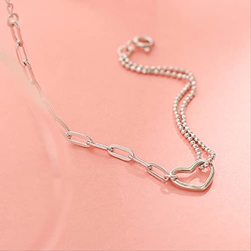 Pulsera de corazón calado QYYZTHX con acabado de alta joyería 2