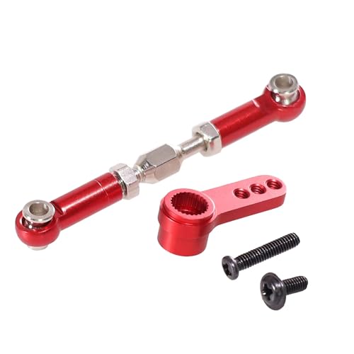 Pièces Hyper Go H16 en métal : bras servo 25T et biellette de direction pour MJX 1/16