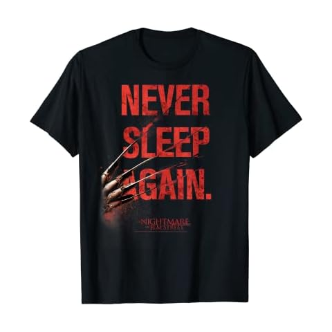 A Nightmare On Elm Street Never Sleep Again T-Shirt Cover