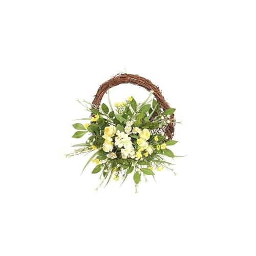 Couronne de Noël extérieure pour porte et mur | Lot de 2 décorations de fête