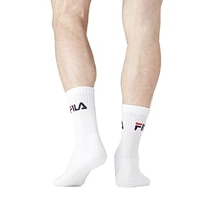 FILA Calcetines Hombre, algodón, lote de 3 pares, ajuste óptimo y transpirable
