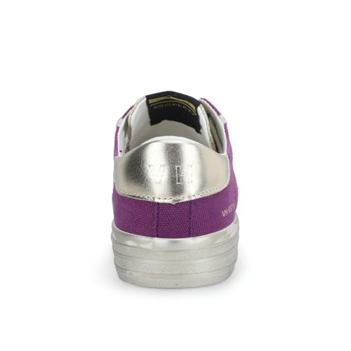 VINTAGE HAVANA Womens Alive Glitter Metallic Lace Up Sneakers Shoes Casual - Purple4