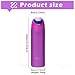 DUTHINGS - DUTHINGS Insulated Stainless Steel Water Bottle with Straw, 24 oz – Leakproof, BPA-Free Reusable Sports & Travel Bottle with Replacement Straw and Cleaning Brush (Purple)