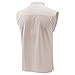 Men's Beach Tank Top Summer Vacation Stand Collar A-Shirt Sleeveless 2025 Basics Trendy Athletic Shirt Goth Tank Tops White