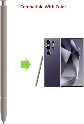 Image of SLQ Galaxy S24 Ultra S Pen [Withbluetooth |4096 Pressure Sensor ] Replacement For Samsung Galaxy S24 Ultra 5G All Versions Touch Stylus Pen With 5Xtips /Nibs (Violet)