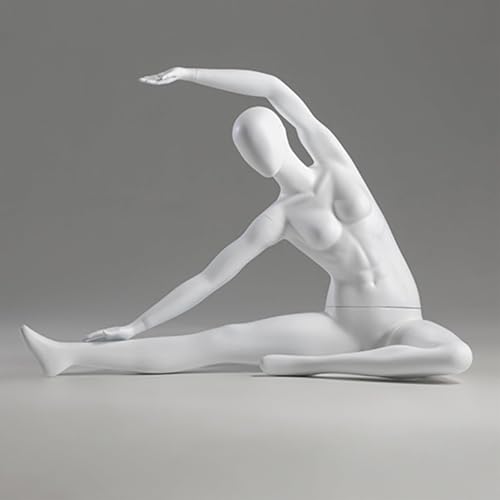 Mannequin de vitrine pour magasin de sport et mise en scène de tenues de yoga