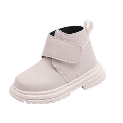 Toddler Warm Boots Ankle Booties Riding Boots Faux Leather Short Booties Warm Outdoor Hiking Boots Comfortable Water- Slip on Boots with Hook and Loop3
