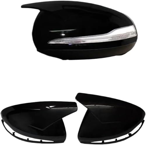 Coque de rétroviseur pour Benz Classe E W213 et GLC X253 en finition noire
