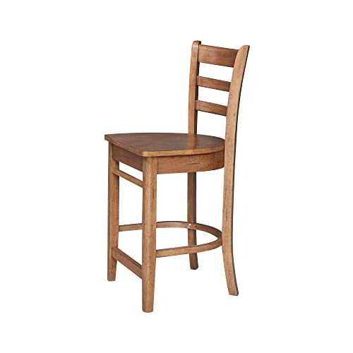 International Concepts Emily Counter Height Stool,Brown #TOP2