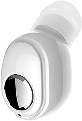 Nakosite DAB2433 Mini Wireless Earbud Bluetooth Headphone with Amazing in Ear Stereo Sound A Cordless White Earphone Sport Headset with mic for Smart Phone iPhone and Android.(1 Earbud)