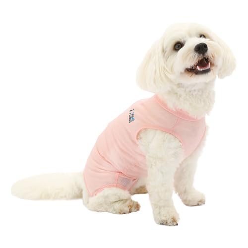 術後服 犬用 ベッツウェア (2XL, 女の子用 ピンク)