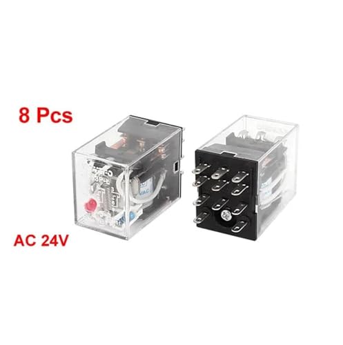 Relais de puissance indicateur LED rouge 3NO 3NC pour commutation sécurisée - 2