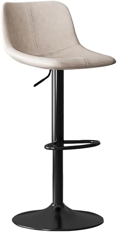 TERRIPETS Bar Stools Counter Swivel Bar Stools Breakfast Stools with Back and Footrest Modern Adjustable Armless Dining Chairs for Kitchen Island Dining Room Bar