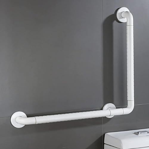 Barra de Apoyo para baño, Barra de Ducha, toallero, asa de Apoyo para el baño, Antideslizante, para Personas Mayores y Embarazadas (68 x 68 cm)