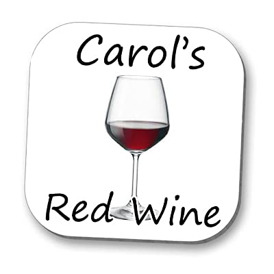 Hot off the Press Personalised High Gloss Coaster - Red Wine!