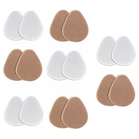 16 Pieces Foot Cushions Felt Metatarsal Pads Metatarsal Pain Relief Pads Felt Ball of Foot Cushions for Foot Pain Relief for Women and Men Cover