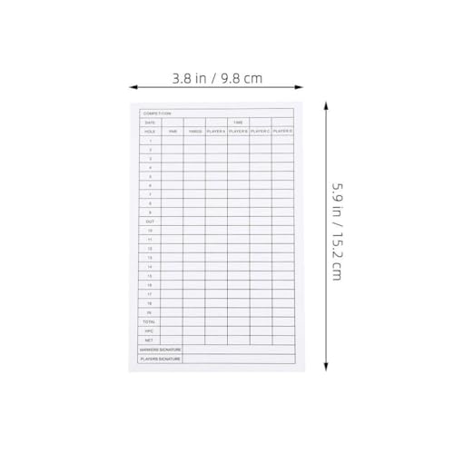 GANAZONO 30 Pack Golf Scorecards