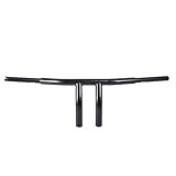 10'' Rise 1-/4'' T Bar Handlebar Drag Bar Fit Harley 96-17 Sportster Dyna Softail Gloss Black