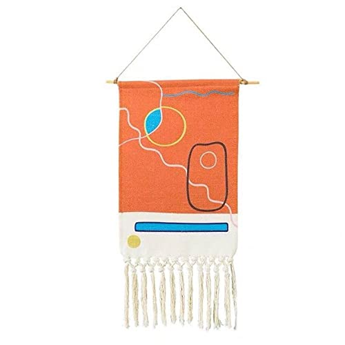 Tapisserie nordique tissu suspendu pour réchauffer une pièce froide déco bohème rétro 50x70cm