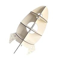 Artibetter Wooden Rocket Shape Storage Rack Rustic Display Shelf for S Ornament Home Decoration Organizer Gift for Party and Living Space