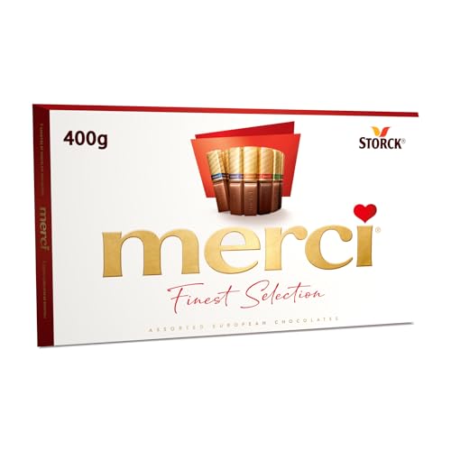 Merci Chocolate Assorted Premium European Chocolates 400g 7 Flavors Perfect for Gifting and Sharing Made with Carefully Selected Ingredients