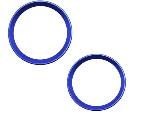 Image of SANRILY 2PC Decorative Ring 82mm Hood Emblem /74mm Trunk Emblem Badge Logo Rings Replacement Fit for BMW X3 X5 X6 3 4 5 6 7 8 Series 325i 328i E46 E30 E36 E34 E38 E39 E60 E65 E90 (82+74 Blue)