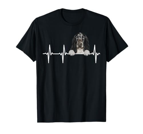 Funny Dog Heartbeat para Inglés Cocker Spaniel amantes Camiseta