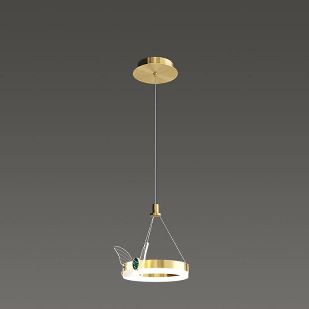 Lustre de luxe créatif papillon de style moderne pour salle à manger