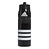 Adidas 750 ml 28 oz stadium refillable plastic sport water bottle blackwhite one size  urban country home decor