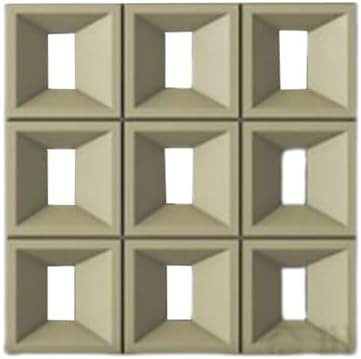 PU Hollow Bricks Wall Panels - 3D DIY Room Dividers for Bedroom, Dining Room & Hotel Decor - Decorative Hollow Art Background for Stylish Interiors