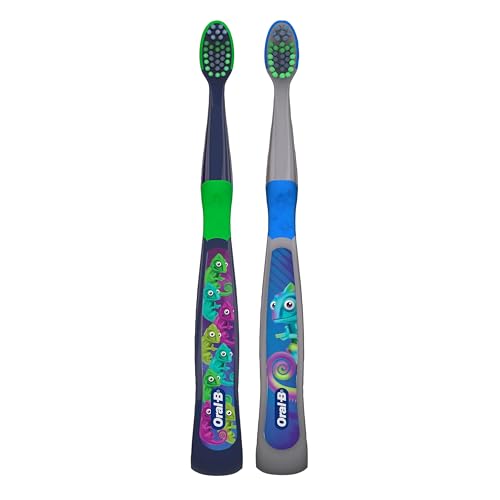 Oral-B Kid's Manual Toothbrush with Extra Soft Color Changing Bristles for Ages 3+, 2 Count - image 7