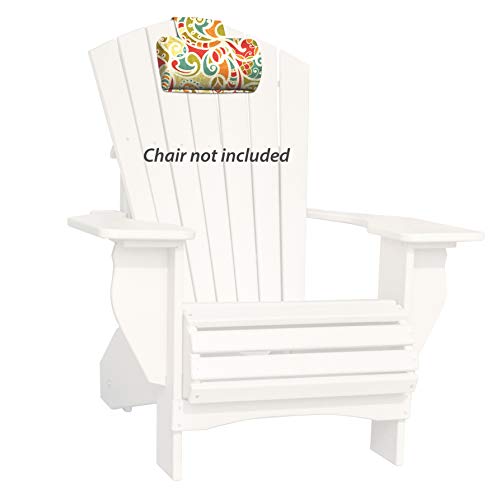 JCA Outdoor All-Weather Patio Adirondack Chair Head Rest Cushion, Quick Drying Olefin Fabric & high Density Filler for Your Chair-Chair not Included (Paisley)
