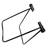 KICHOUSE portabicicletas Soporte para Bicicletas versátil Aparcamiento con Soporte para Bicicletas Accesorio de Ciclo Suministro de Bicicletas Accesorio de Bicicleta Metal Black