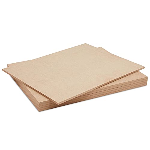1/4 In Mdf Wood Chipboard Sheets For Crafts, Engraving, Painting (11X14 In, 6 Pack) #TOP4