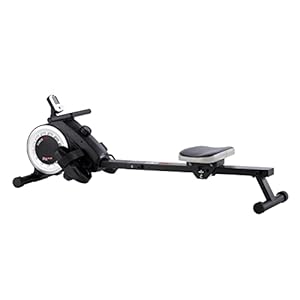 Magnetic Rower with foldable transport wheels and a smooth quiet action