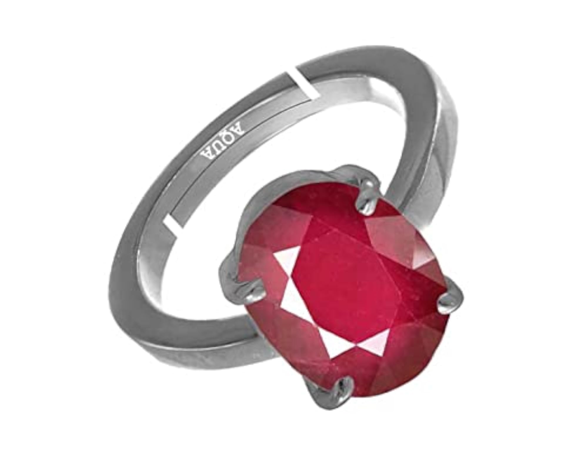 Women's Ruby 4.25 Ratti Adjustable Sterling Silver Ring, Astrological Gift