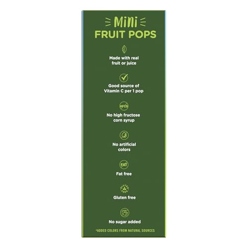 Outshine No Sugar Added Pineapple, Lime, Mango Mini Fruit Pops, 12ct