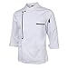 Sharplace Damen Herren Kochjacke Langarm Bäckerjacke Kochkleidung Koch Küche Arbeitsjacke Chefjacke Uniform, Weiß, M