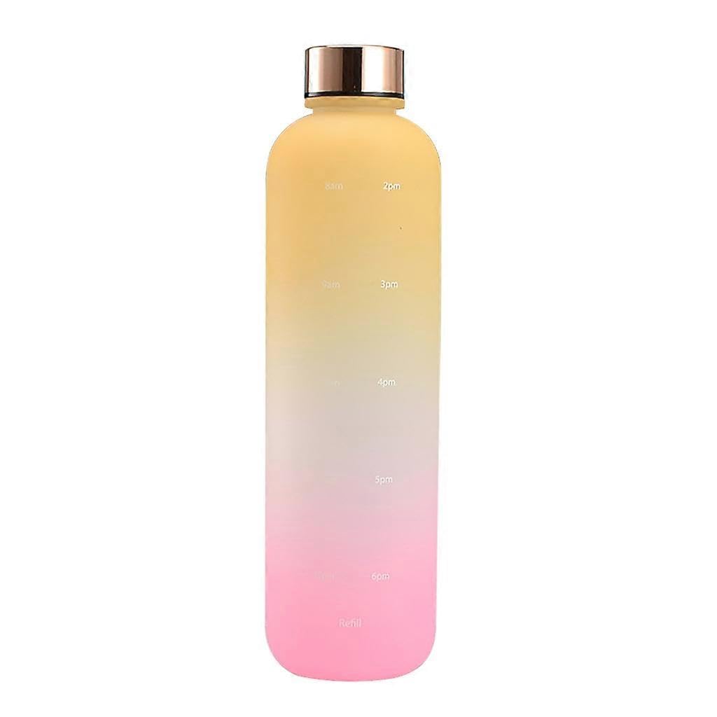 JOYHAPPST Motivational Water Bottle with Time Marker 32oz Reusable Drinking Cup Outdoor