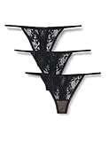 botnar foundation wiki  Amazon-Marke: Iris & Lilly Damen String aus Spitze, 3er-Pack, Schwarz (Black Beauty), XL, Label: XL